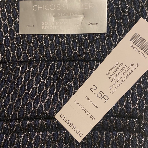 Chico’s Brigitte Deco Oval Ankle Pants (NWT) - Picture 4 of 5
